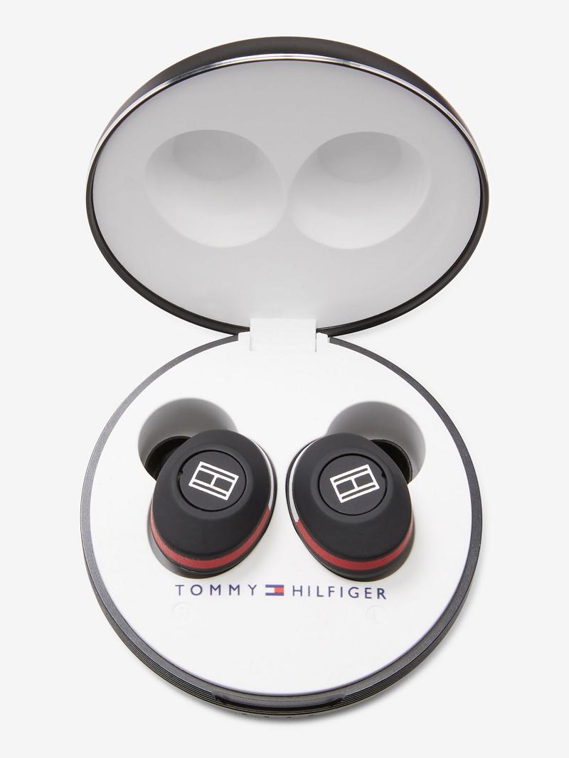 Fiú Tommy Hilfiger Wireless Earbuds And Charging Case Technology Fekete | HU 2387ZUT